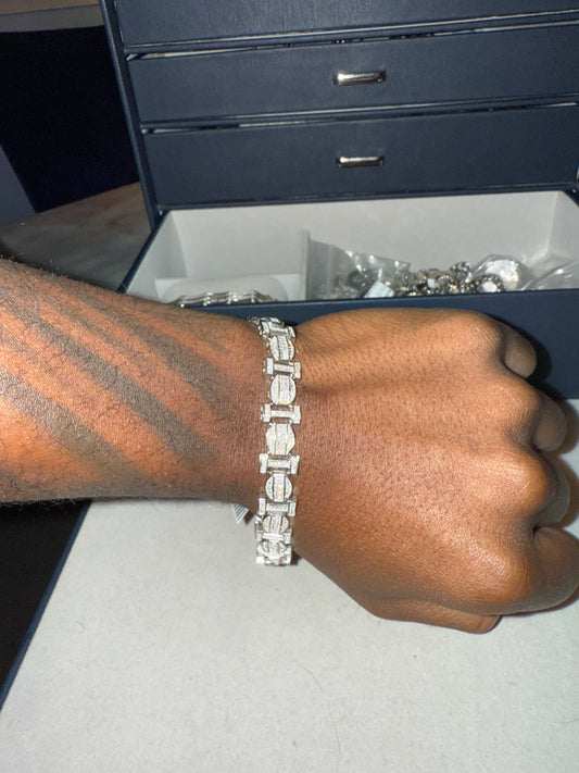 Fancy hip hop cz men's bracelet... 9
